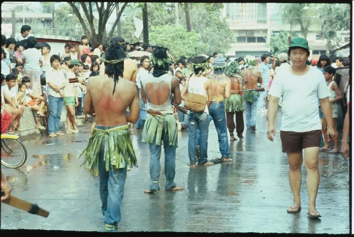 Framed Print : Philipinos Whipping Themselves Framed Print : Philipinos Whipping Themselves