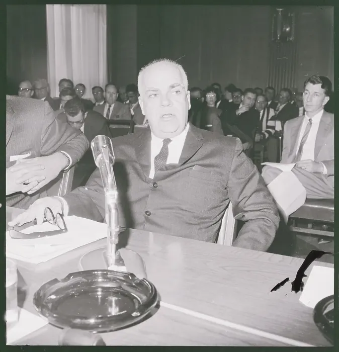 Framed Print : Philleo Nash Testifying Before Senate Committee Framed Print : Philleo Nash Testifying Before Senate Committee
