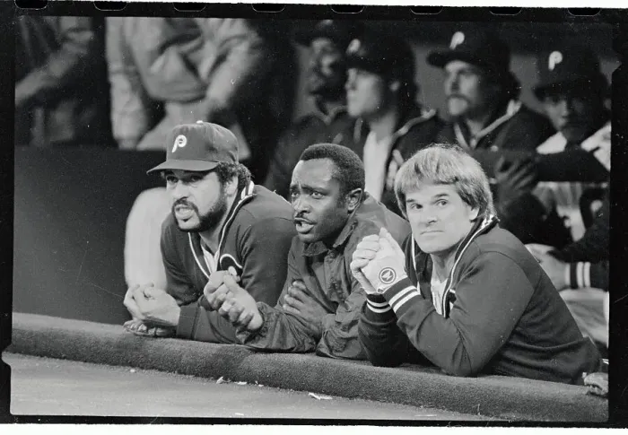 Framed Print : Phillies Watch Their Team Go Down in Defeat Framed Print : Phillies Watch Their Team Go Down in Defeat