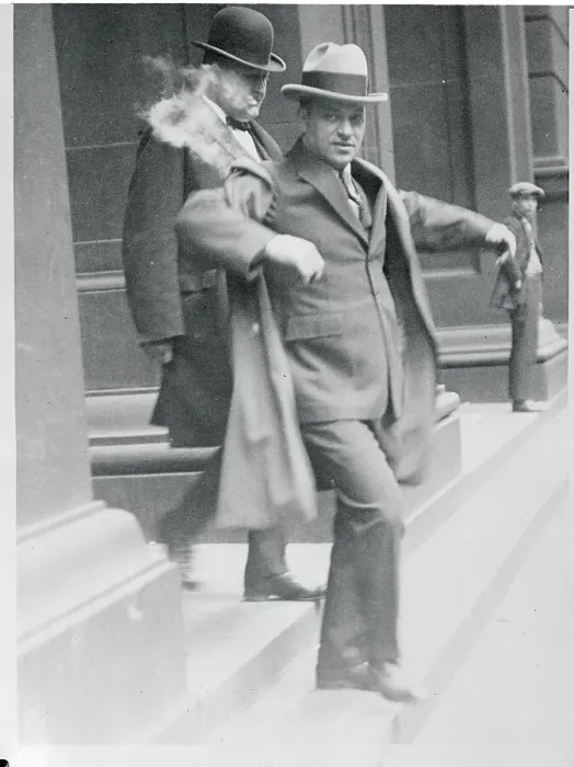 Framed Print : Phillip I. Grossman and His Lawyer Leaving Courthouse Framed Print : Phillip I. Grossman and His Lawyer Leaving Courthouse