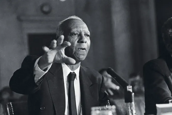 Framed Print : Phillip Randolph Speaking to Subcommittee