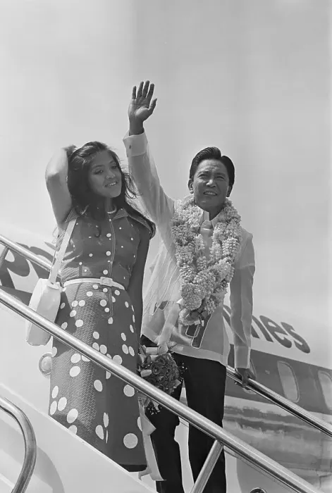 Framed Print : Phillipine President Marcos And Daughter Framed Print : Phillipine President Marcos And Daughter