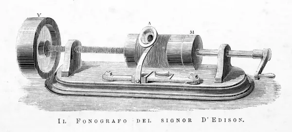 Thomas Alva Edison Phonograph 'Thomas Alva Edison American