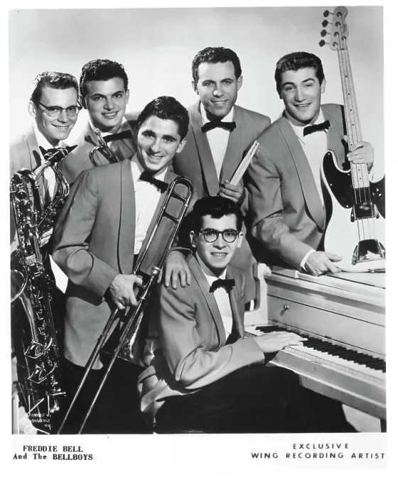 Framed Print : Photo of Freddie Bell and the Bellboys Framed Print : Photo of Freddie Bell and the Bellboys