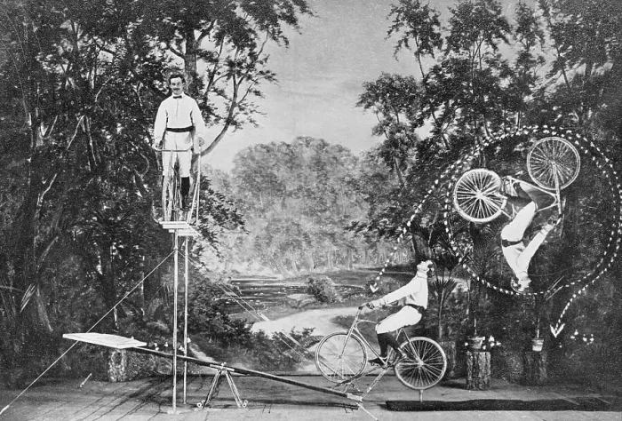 Framed Print : Photo Illustrating Bicycle Flip Framed Print : Photo Illustrating Bicycle Flip