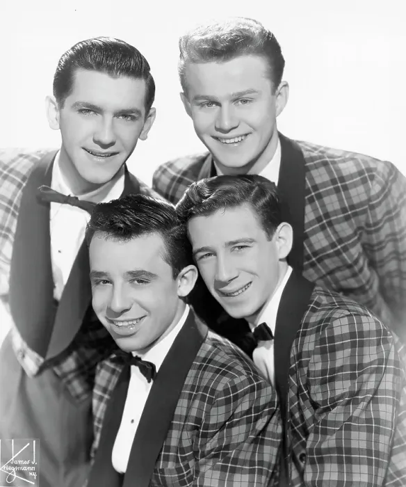 Framed Print : Photo of Four Lads