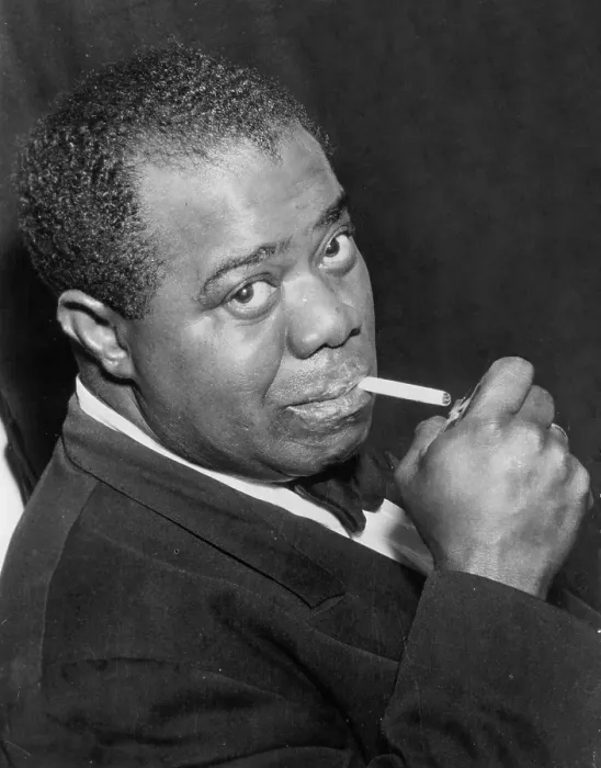 did louis armstrong smoke cigarettes Tragic Things About Louis Armstrong Print by Michael