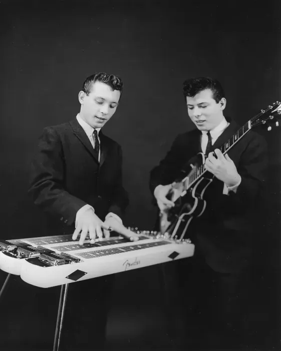Framed Print : Photo of Santo & Johnny Framed Print : Photo of Santo & Johnny