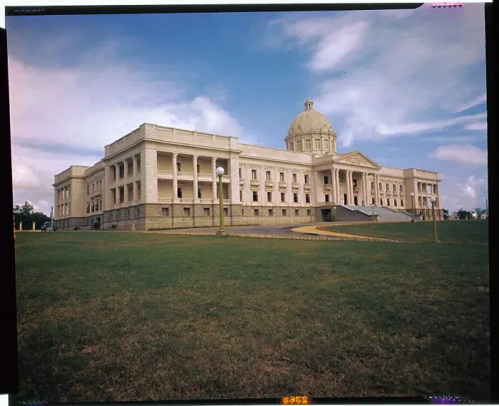 Framed Print : Photo Shows Exterior of Dominican Capitol Building Framed Print : Photo Shows Exterior of Dominican Capitol Building