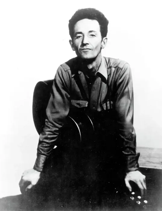 Framed Print : Photo of Woody Guthrie Framed Print : Photo of Woody Guthrie