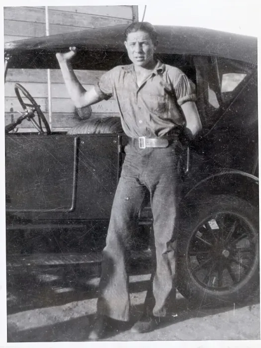 Framed Print : Photo Of A Young Max Baer W / Automobile Framed Print : Photo Of A Young Max Baer W / Automobile