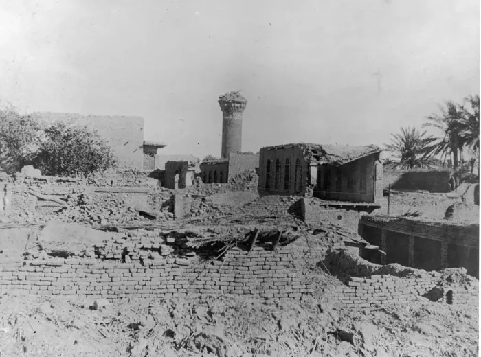 Framed Print : Ruins. A Photograph of the Destruction of Buildings during the Siege of Kut in Baghdad Framed Print : Ruins. A Photograph of the Destruction of Buildings during the Siege of Kut in Baghdad