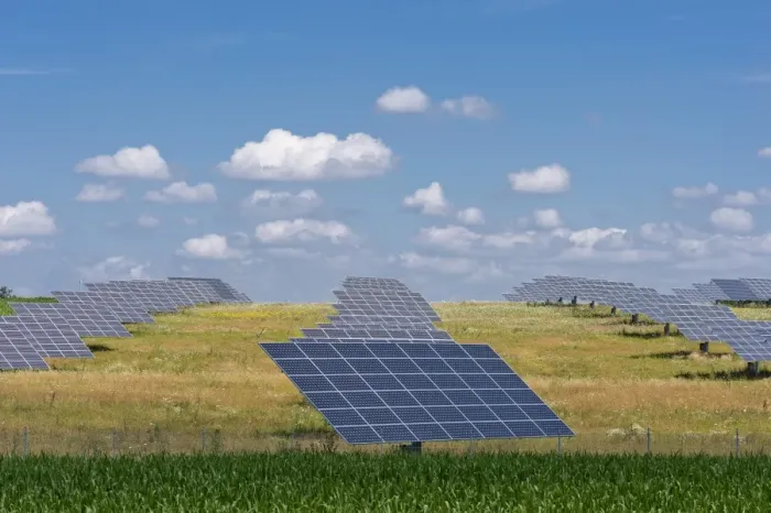 Framed Print : Photovoltaic site, solar modules on a meadow, solar power plant, Oening, Upper Palatinate, Bavaria, Germany Framed Print : Photovoltaic site, solar modules on a meadow, solar power plant, Oening, Upper Palatinate, Bavaria, Germany