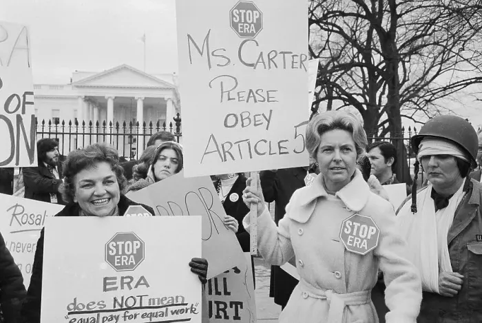 Framed Print : Phyllis Schlafly Demonstrating Against ERA