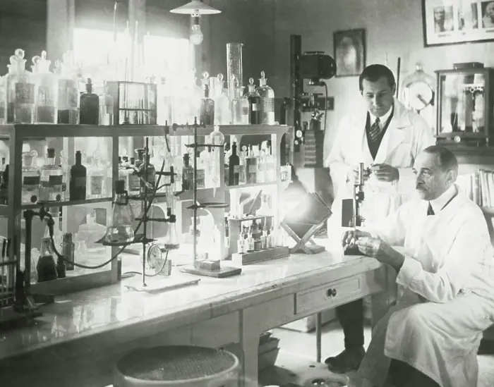 Framed Print : Physicians in Laboratory Framed Print : Physicians in Laboratory