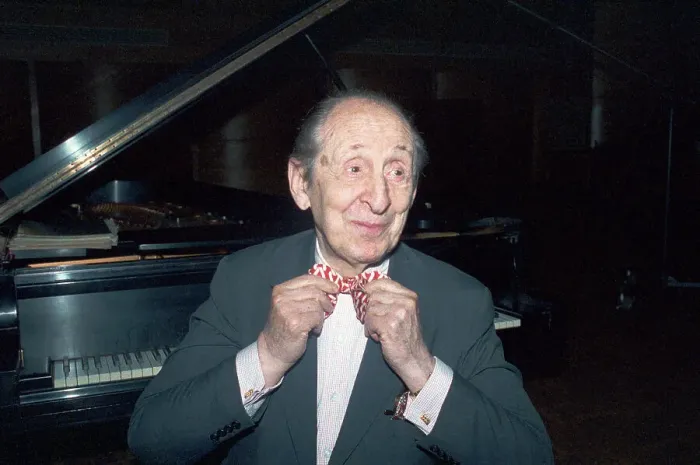 Framed Print : Pianist Vladimir Horowitz Straightening His Bow Tie Framed Print : Pianist Vladimir Horowitz Straightening His Bow Tie