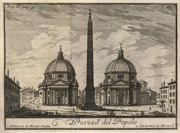 Framed Print : Piazza del Popolo, Rome, Italy, 1767, digital reproduction of an 18th century original, original date unknown Framed Print : Piazza del Popolo, Rome, Italy, 1767, digital reproduction of an 18th century original, original date unknown