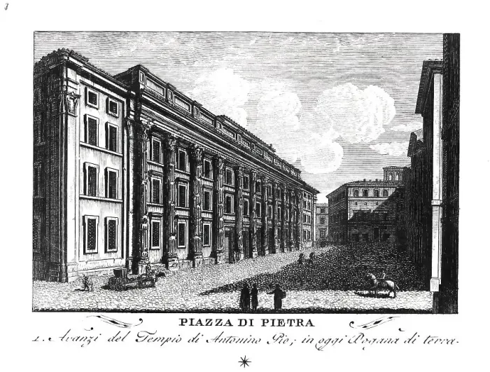 Framed Print : Piazza di pietra, Rome, Italy, digitally restored reproduction from Vedute principali e piu interessanti di Roma by Giovanni Battista, 1799 Framed Print : Piazza di pietra, Rome, Italy, digitally restored reproduction from Vedute principali e piu interessanti di Roma by Giovanni Battista, 1799