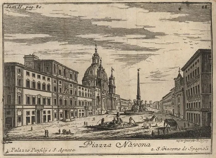 Framed Print : Piazza Navona, 1767, Rome, Italy, digital reproduction of an 18th century original, original date unknown Framed Print : Piazza Navona, 1767, Rome, Italy, digital reproduction of an 18th century original, original date unknown