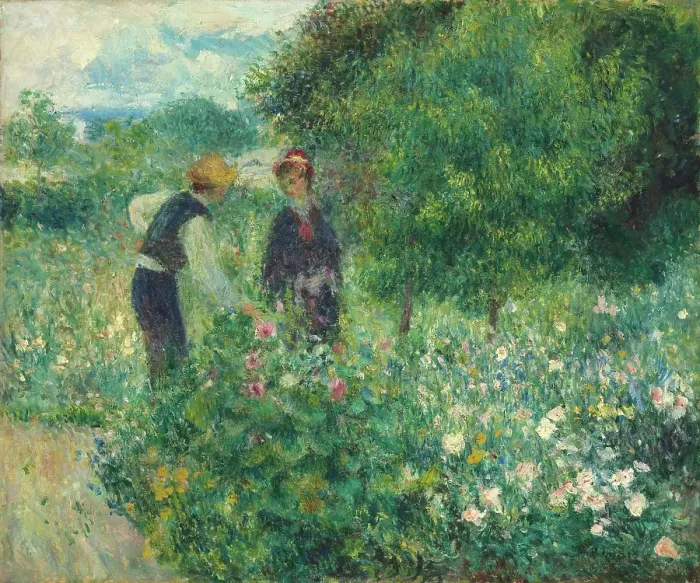 Framed Print : Picking Flowers Framed Print : Picking Flowers