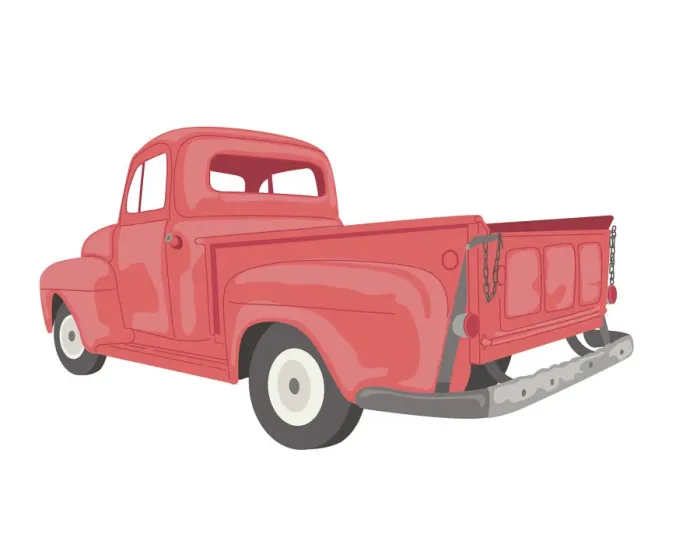 Framed Print : Print. pickup truck Framed Print : Print. pickup truck