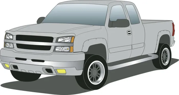 Framed Print : pickup truck, 165039062