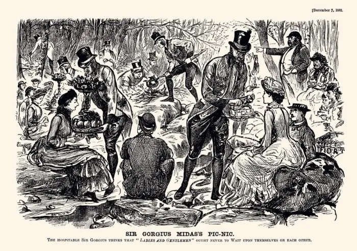 Framed Print : PICNIC IN 1883 (XXXL) Framed Print : PICNIC IN 1883 (XXXL)