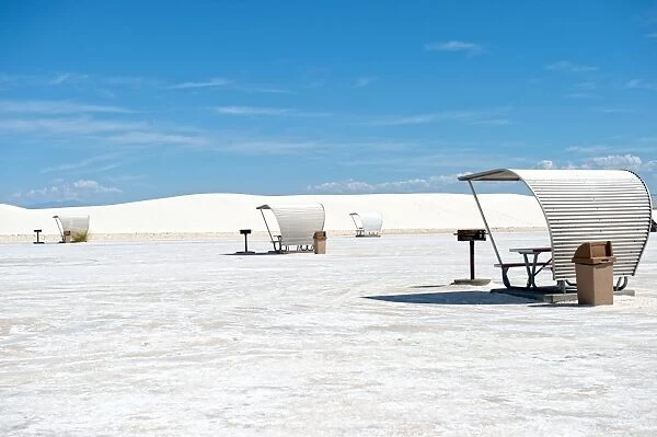 Picnic area of White Sands National Monument