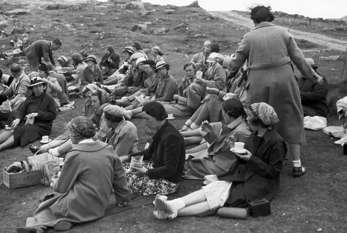 Framed Print : Picnic At Land's End Framed Print : Picnic At Land's End