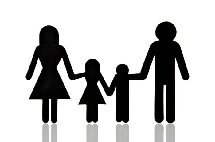 Framed Print : Pictogram, figures, family Framed Print : Pictogram, figures, family
