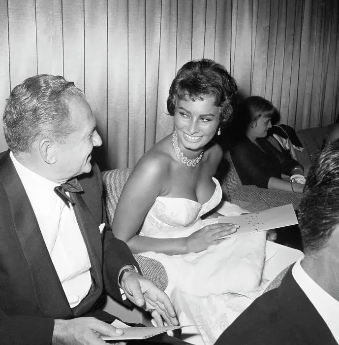 Framed Print : Picture of Don Hartman and Sophia Loren Framed Print : Picture of Don Hartman and Sophia Loren