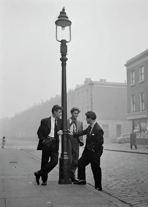 Framed Print : Spivs loitering on a street in London's Notting Hill area Framed Print : Spivs loitering on a street in London's Notting Hill area