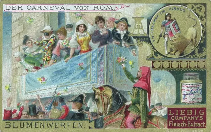 Framed Print : Picture series The Carnveal of Rome, Italy, throwing flowers, Historical, digitally restored reproduction of a collector's picture from ca 1900, exact date unknown Framed Print : Picture series The Carnveal of Rome, Italy, throwing flowers, Historical, digitally restored reproduction of a collector's picture from ca 1900, exact date unknown