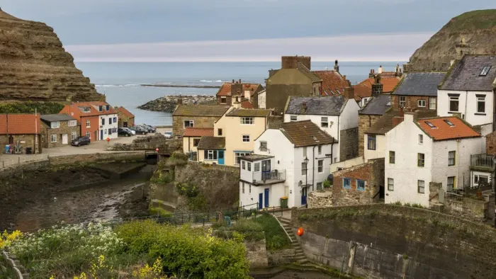 Framed Print : The picturesque village of Staithes, North Yorkshire, England Framed Print : The picturesque village of Staithes, North Yorkshire, England