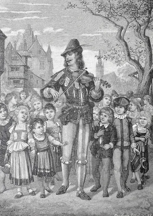 Framed Print : The Pied Piper of Hamelin, Germany, Historical, digital reproduction of an original from the 19th century Framed Print : The Pied Piper of Hamelin, Germany, Historical, digital reproduction of an original from the 19th century