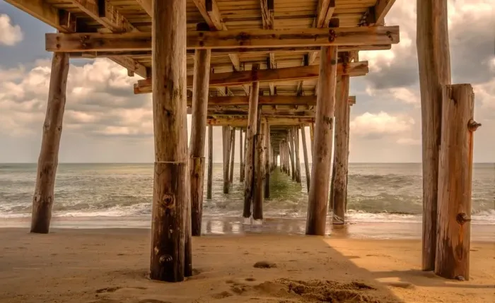 Framed Print : Under the Pier Framed Print : Under the Pier