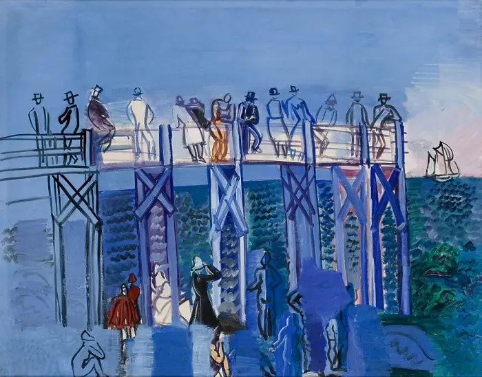 Framed Print : The Pier And The Beach At Le Havre. Creator: Dufy Framed Print : The Pier And The Beach At Le Havre. Creator: Dufy