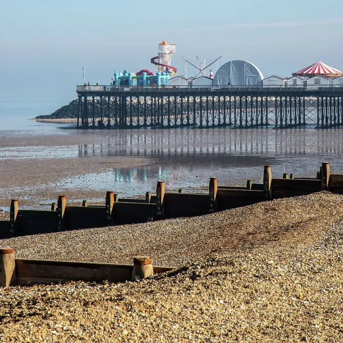 Framed Print : Pier at Herne Bay, Kent, England Framed Print : Pier at Herne Bay, Kent, England