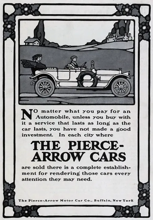 Framed Print : Pierce-Arrow Automobile Advertisement Framed Print : Pierce-Arrow Automobile Advertisement