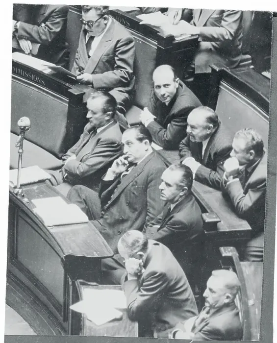Framed Print : Pierre Mendes-France Sitting With the National Assembly Framed Print : Pierre Mendes-France Sitting With the National Assembly