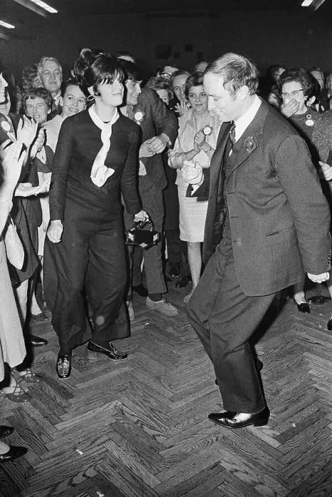 Framed Print : Pierre Trudeau Dancing with a Woman Framed Print : Pierre Trudeau Dancing with a Woman