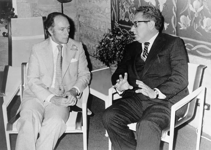 Framed Print : Pierre Trudeau and Henry Kissinger Framed Print : Pierre Trudeau and Henry Kissinger