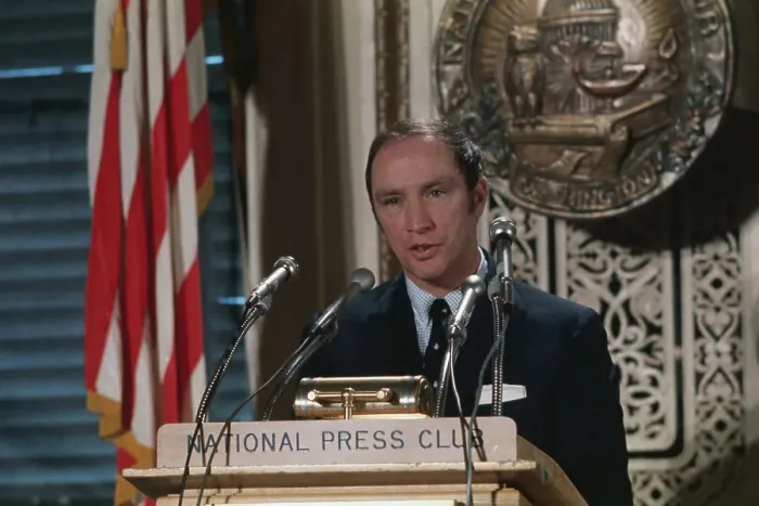 Framed Print : Pierre Trudeau Speaking at National Press Club Framed Print : Pierre Trudeau Speaking at National Press Club