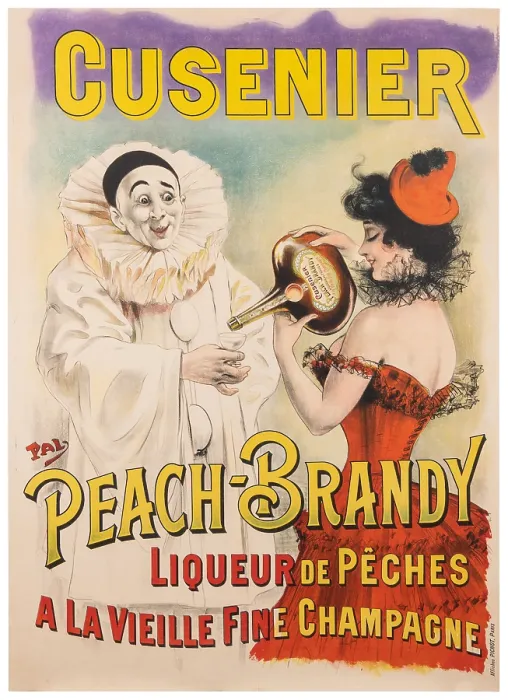 Framed Print : Pierrot Peach Brandy Poster Framed Print : Pierrot Peach Brandy Poster