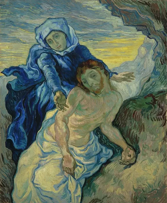 Framed Print : Pietà (After Delacroix)