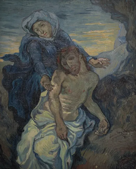 Framed Print : Pietà (After Delacroix) Framed Print : Pietà (After Delacroix)