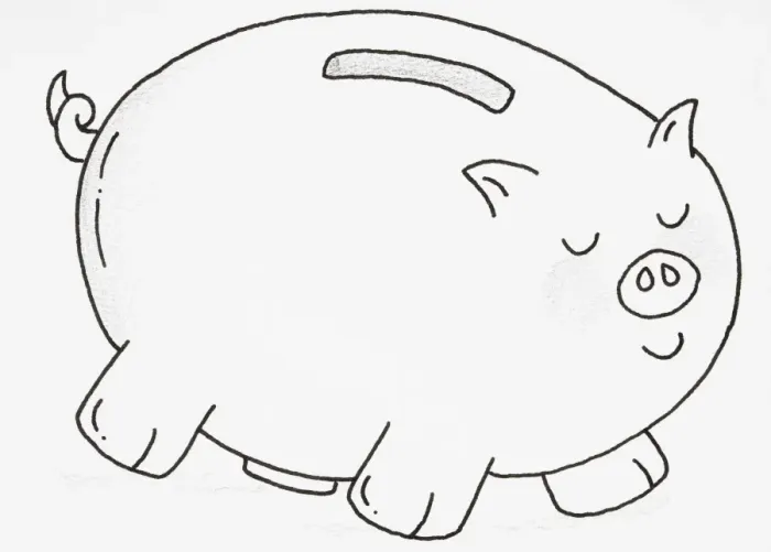 Framed Print : Piggy bank