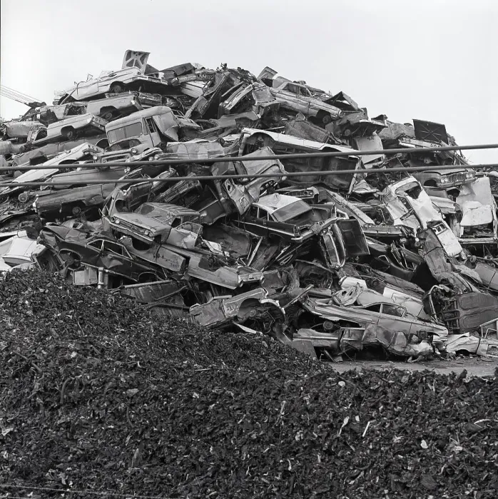 Framed Print : Pile Of Cars Junked For Scrapmetal Framed Print : Pile Of Cars Junked For Scrapmetal
