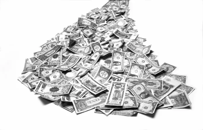 Framed Print : A Pile Of Money Framed Print : A Pile Of Money