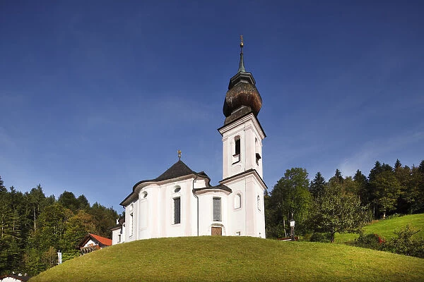 Pilgrimage church of Maria Gern in Berchtesgaden, Berchtesgadener Land, Upper Bavaria, Bavaria, Germany, Europe